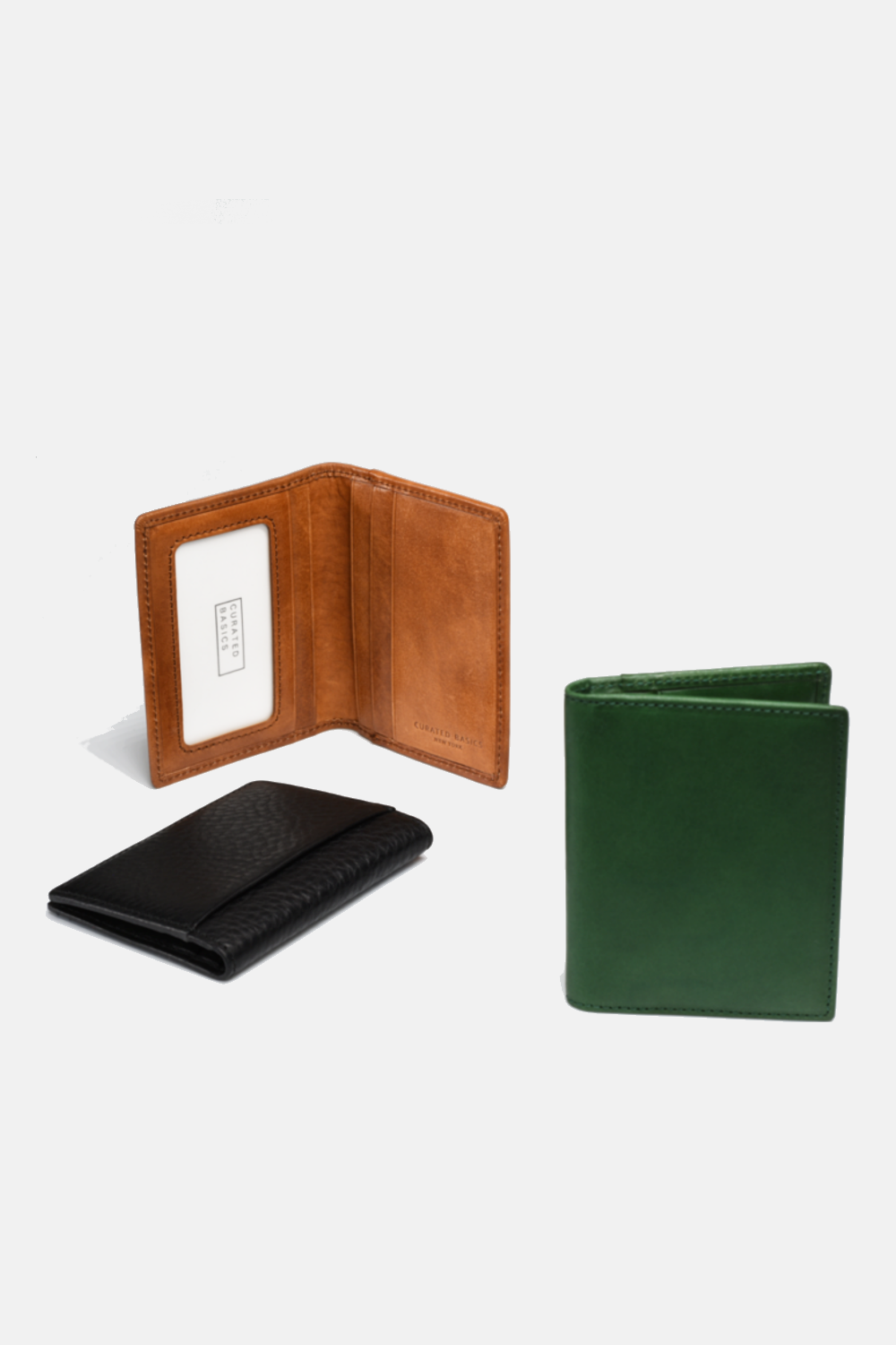Slim Bi-fold Wallet: Purple / Green