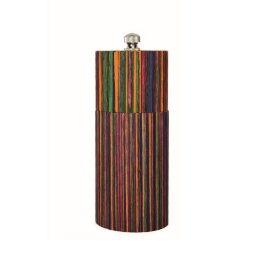5" Rainbow Pakka Salt Mill  - Splined