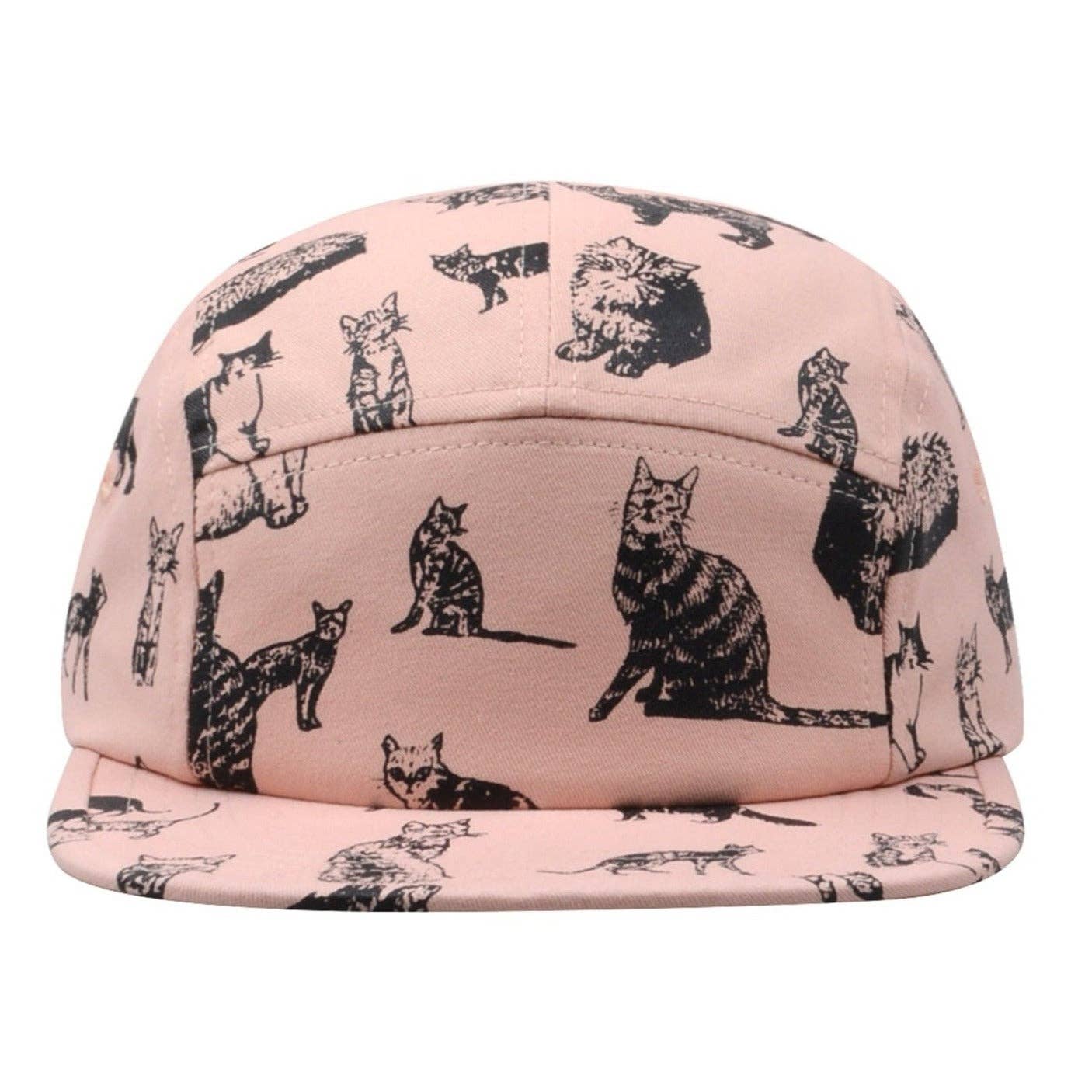 Hatphile Kitten Kitty Cat Cotton 5 Panel Hat