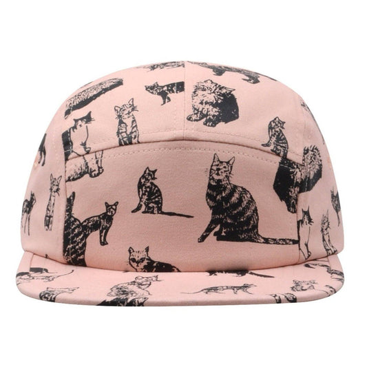 Hatphile Kitten Kitty Cat Cotton 5 Panel Hat