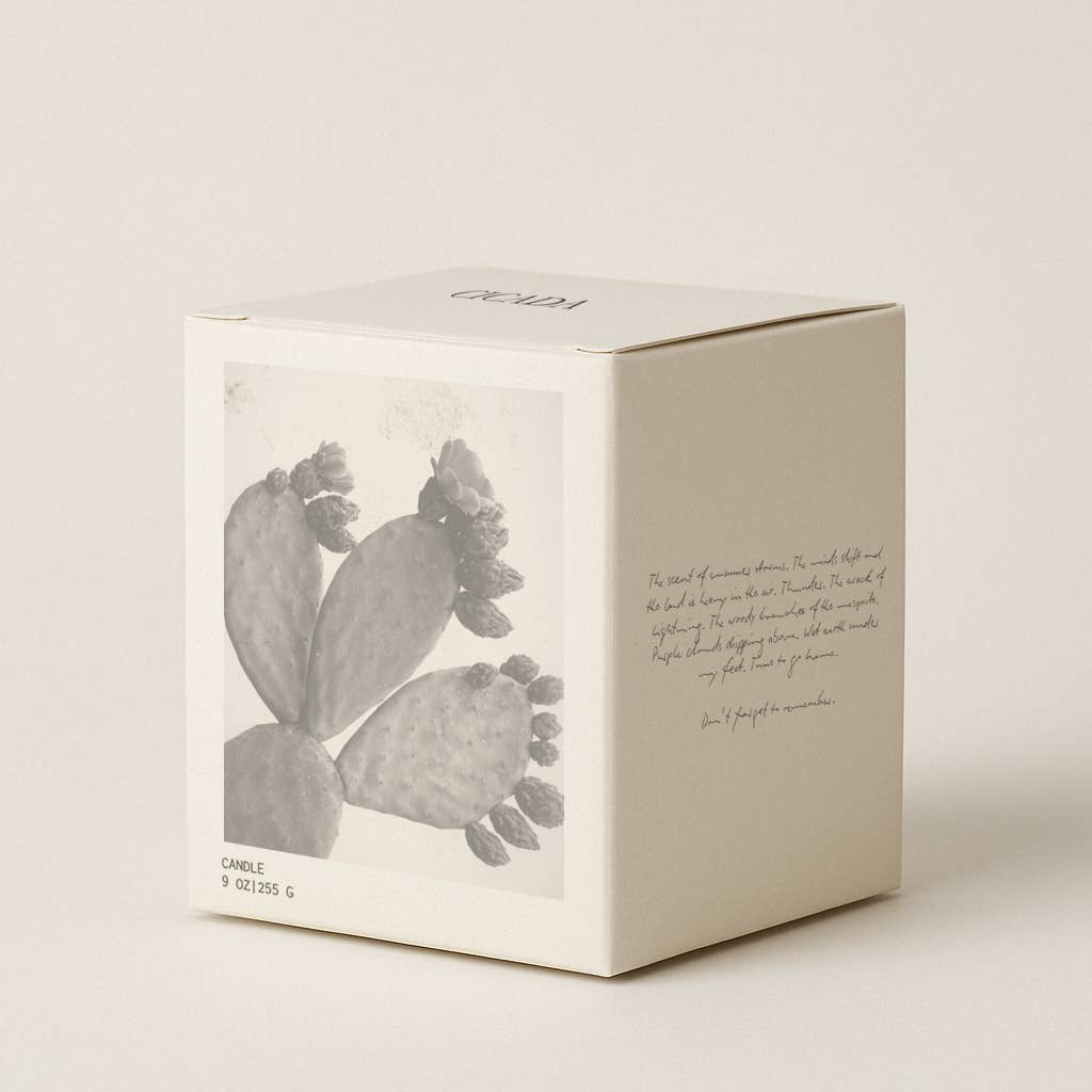 No. 09 Medium Candle - prickly pear