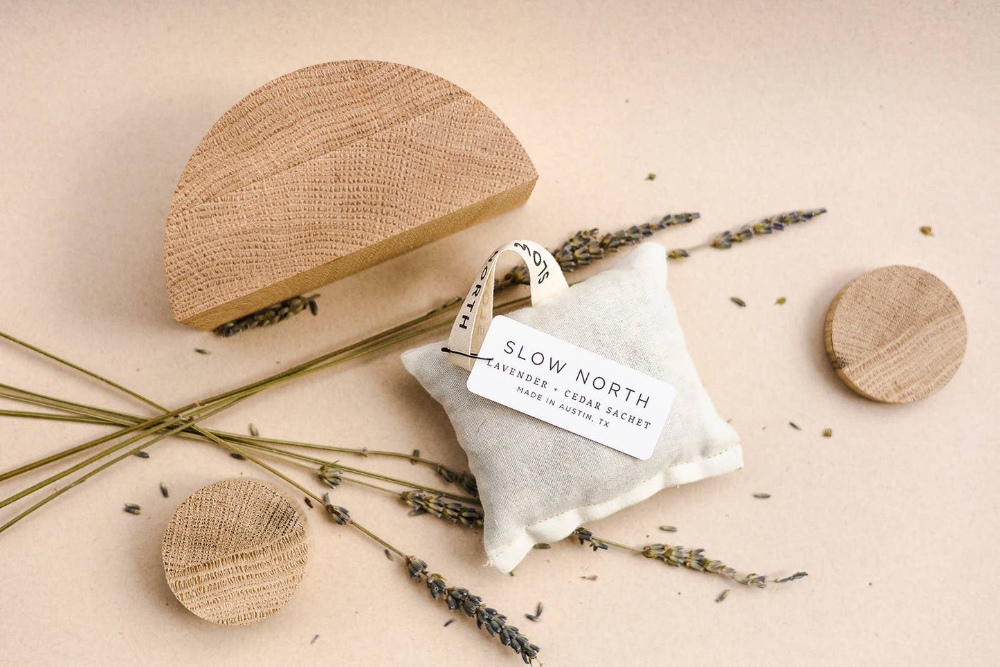 Lavender + Cedar Sachet Pouch - Cotton Natural