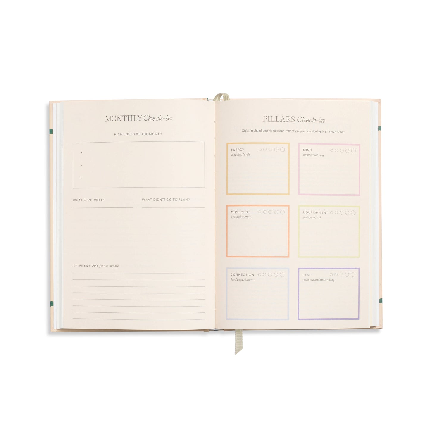 Tulip Block A5 Hardcover Guided Wellness Journal