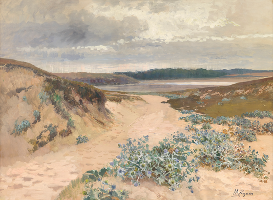 Antique Dune Landscape in Brittany Print