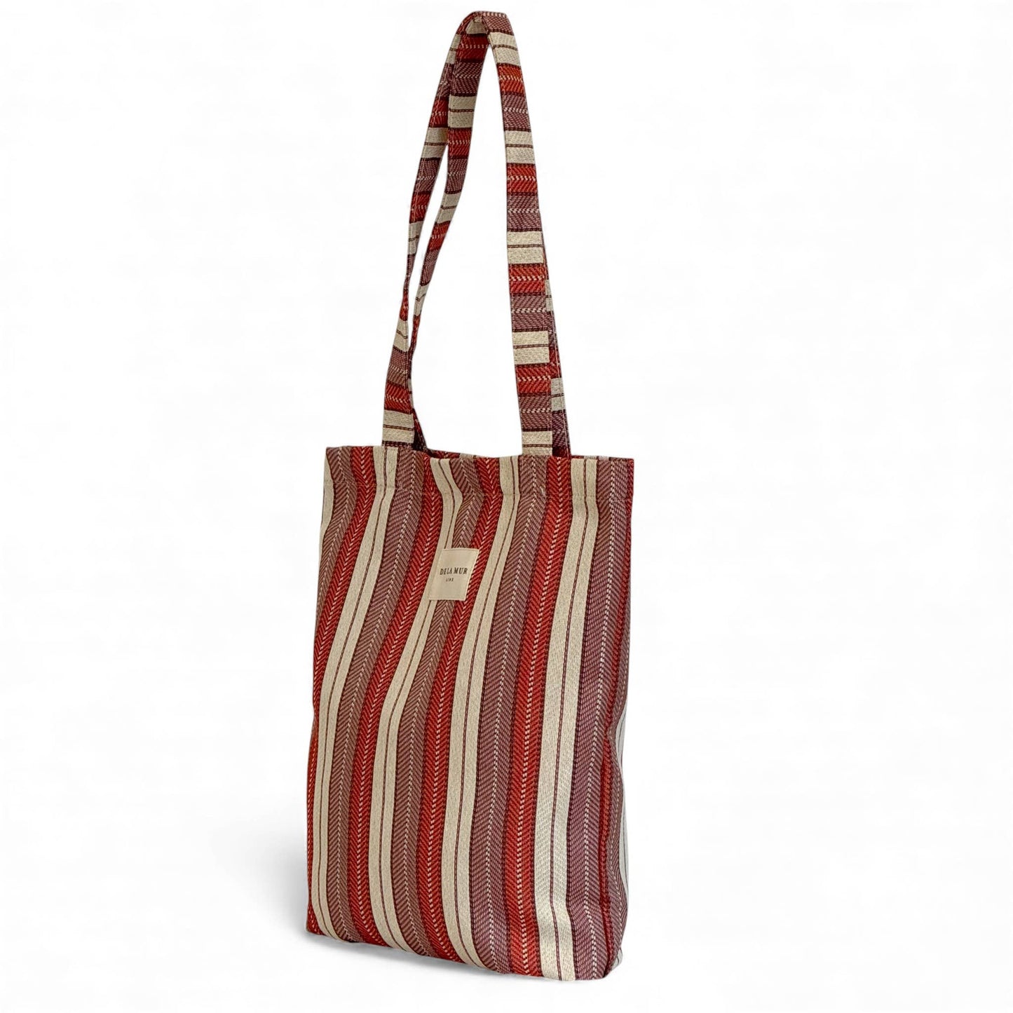 Zippered Tote in Summer Stripe - Medium