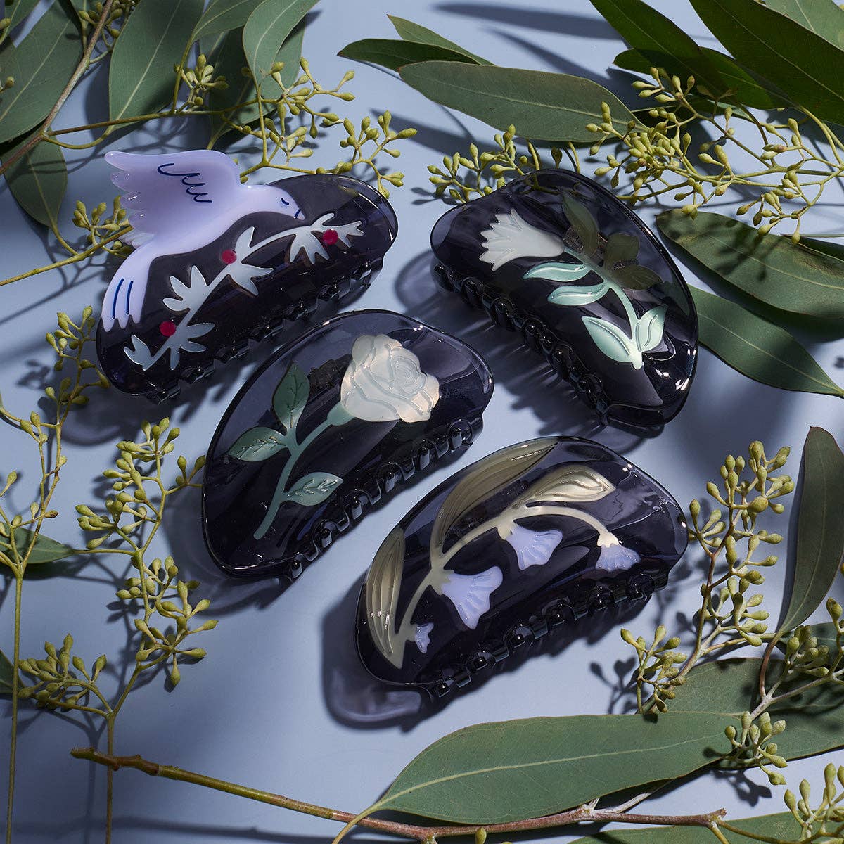Moonflower Vine Women's Acetate Hair Claw Accessory