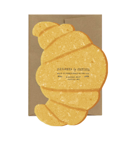 Croissant Die Cut Card