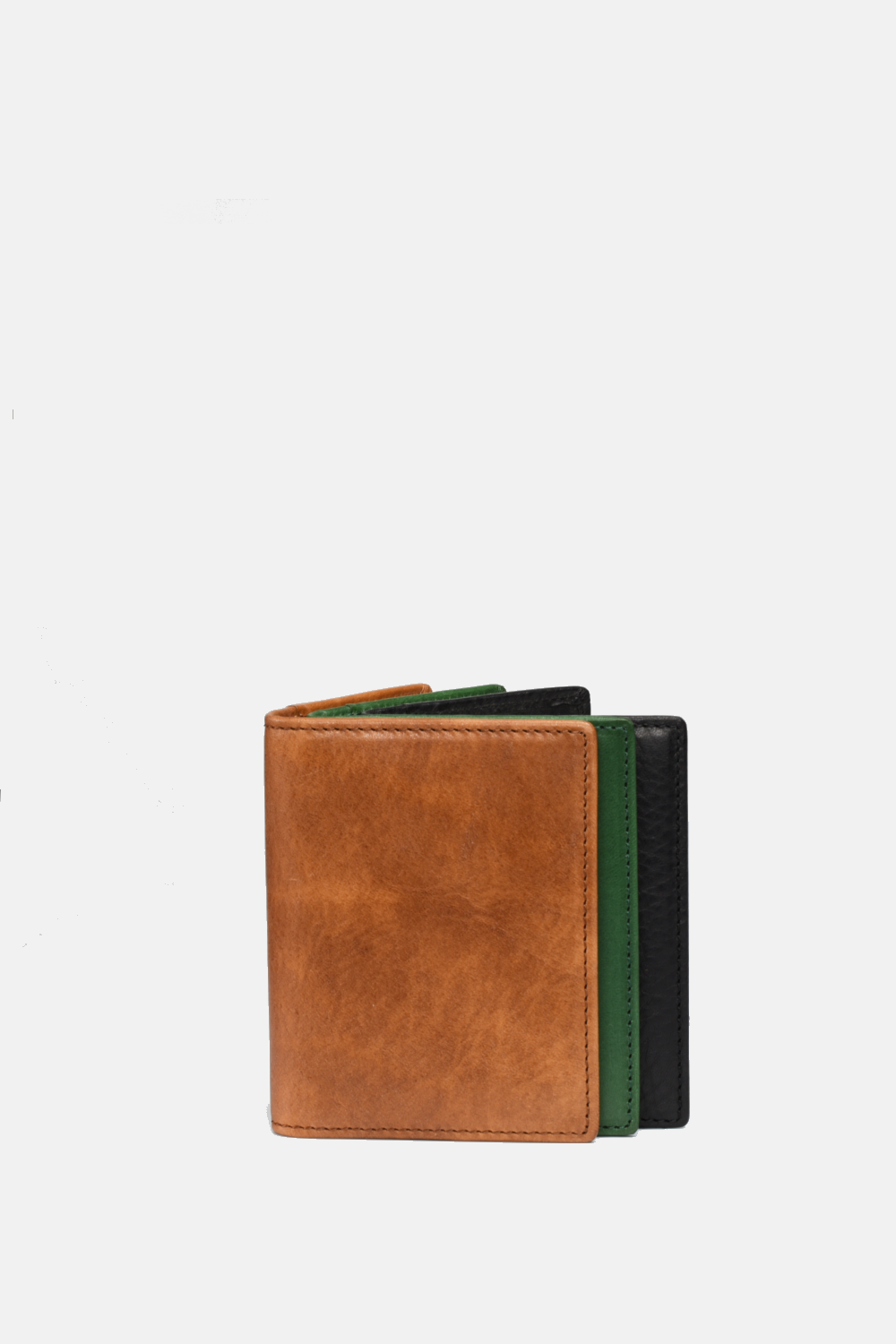 Slim Bi-fold Wallet: Purple / Green