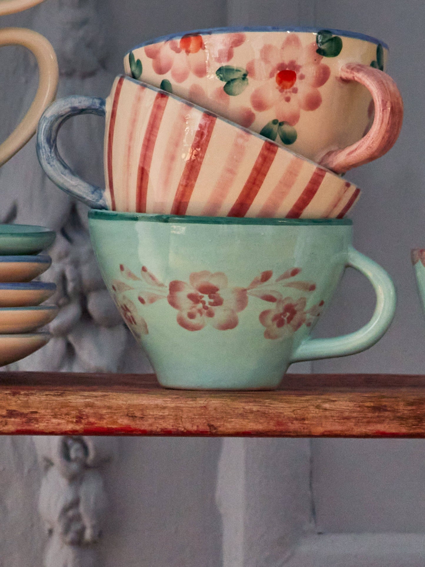 Floral Ceramic Tea Cup