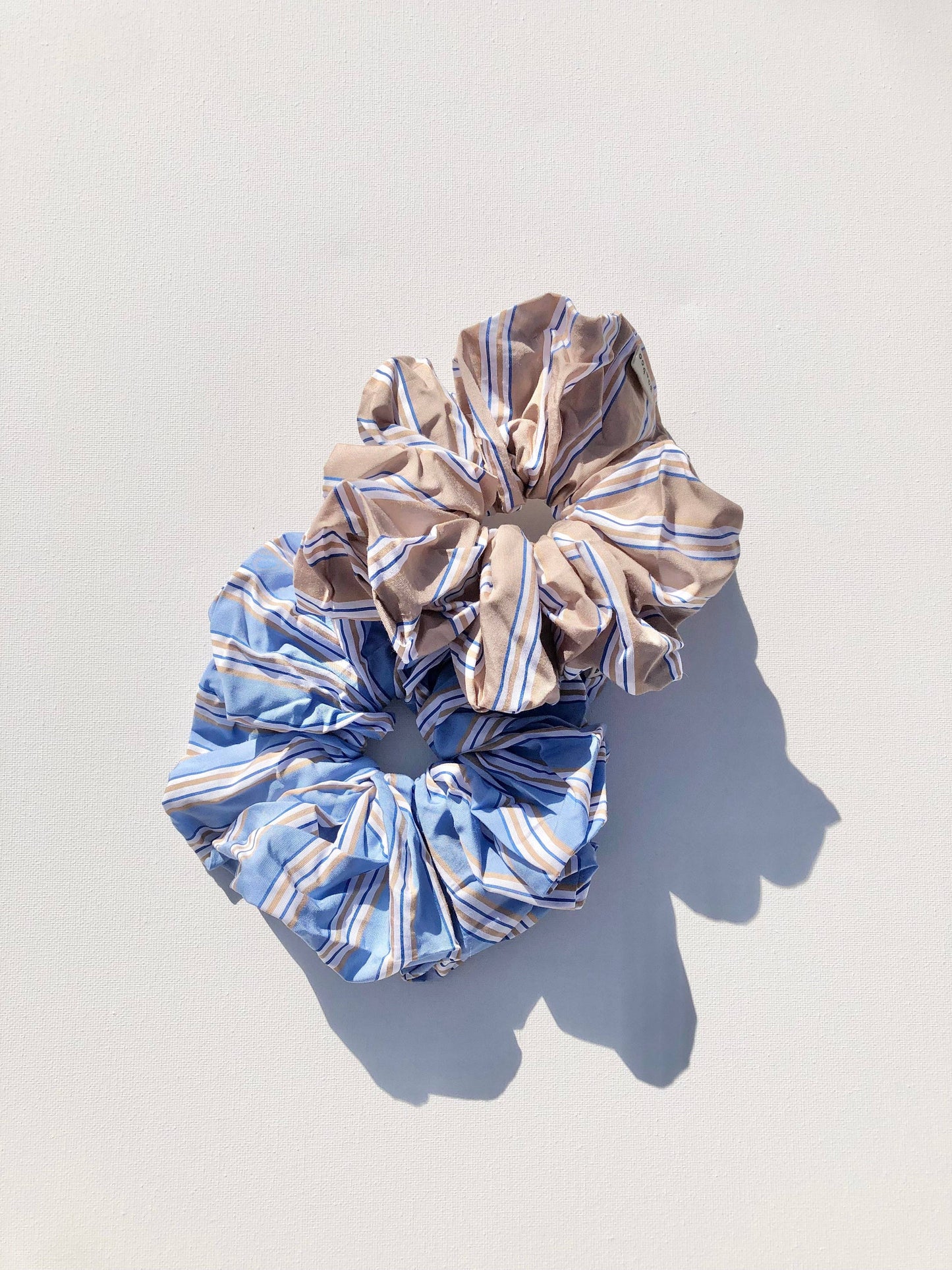 SMART STRIPE SCRUNCHIES: Peach / 19cm