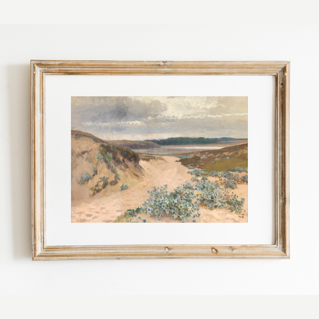 Antique Dune Landscape in Brittany Print