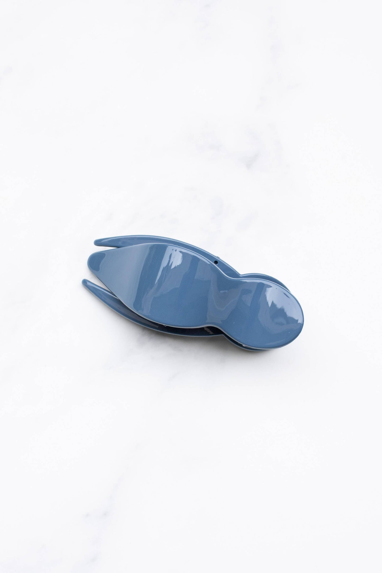 Glossy Bonnie Side Hair Claw Clip: Coral Brick