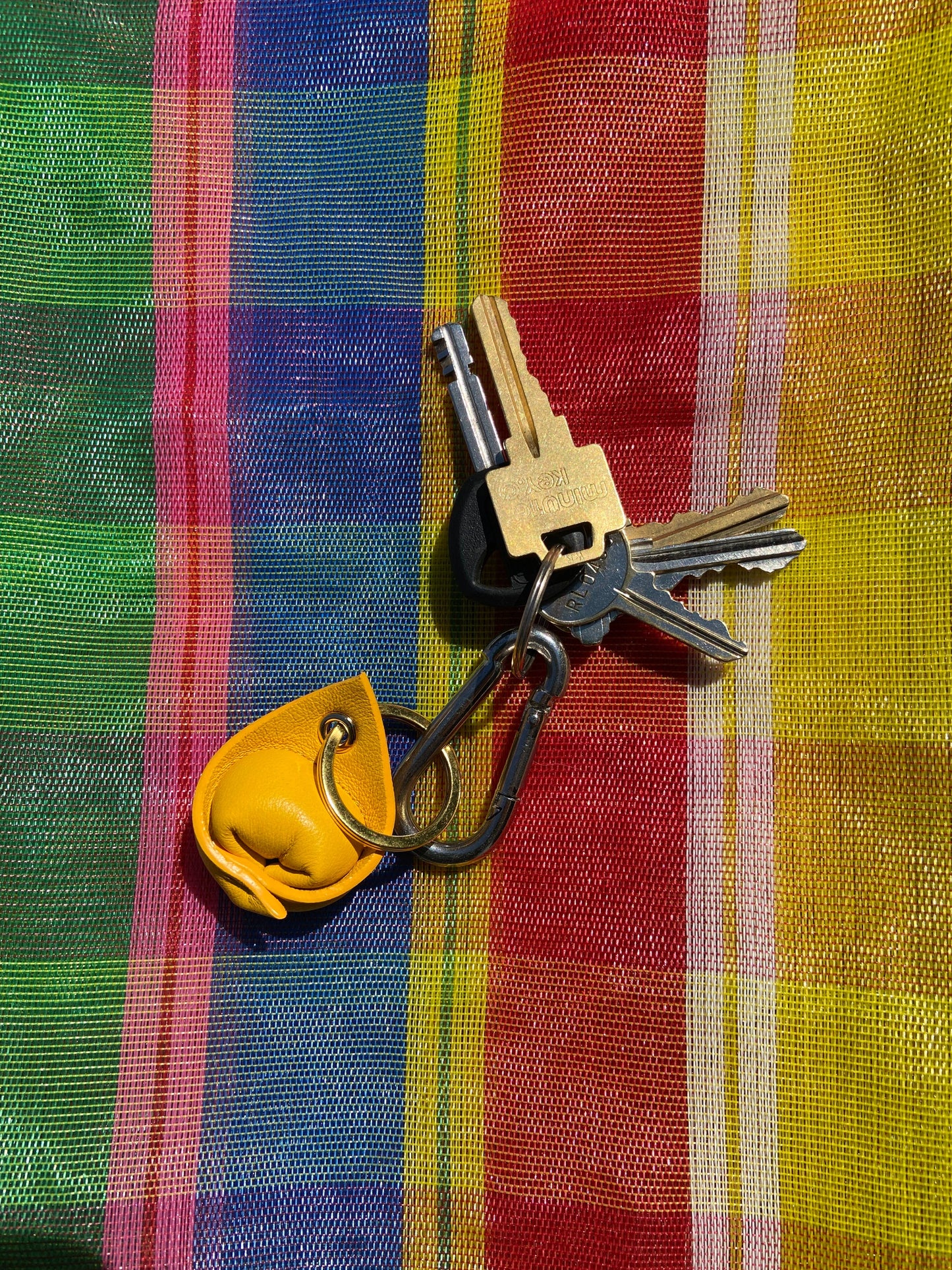Tortellini Leather Keychain - Egg Yolk