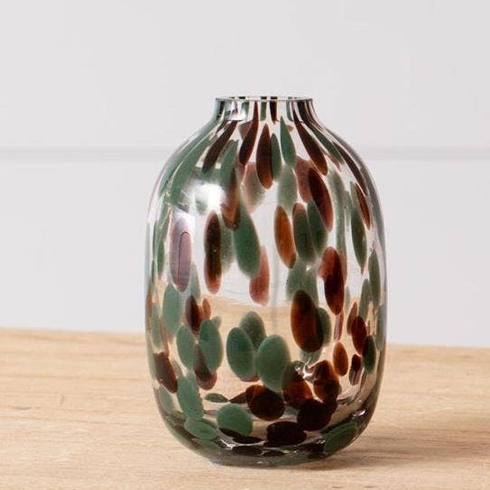 Mini Speckled Color Glass Vases - 3 Styles