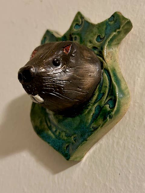 Beaver on a Plaque