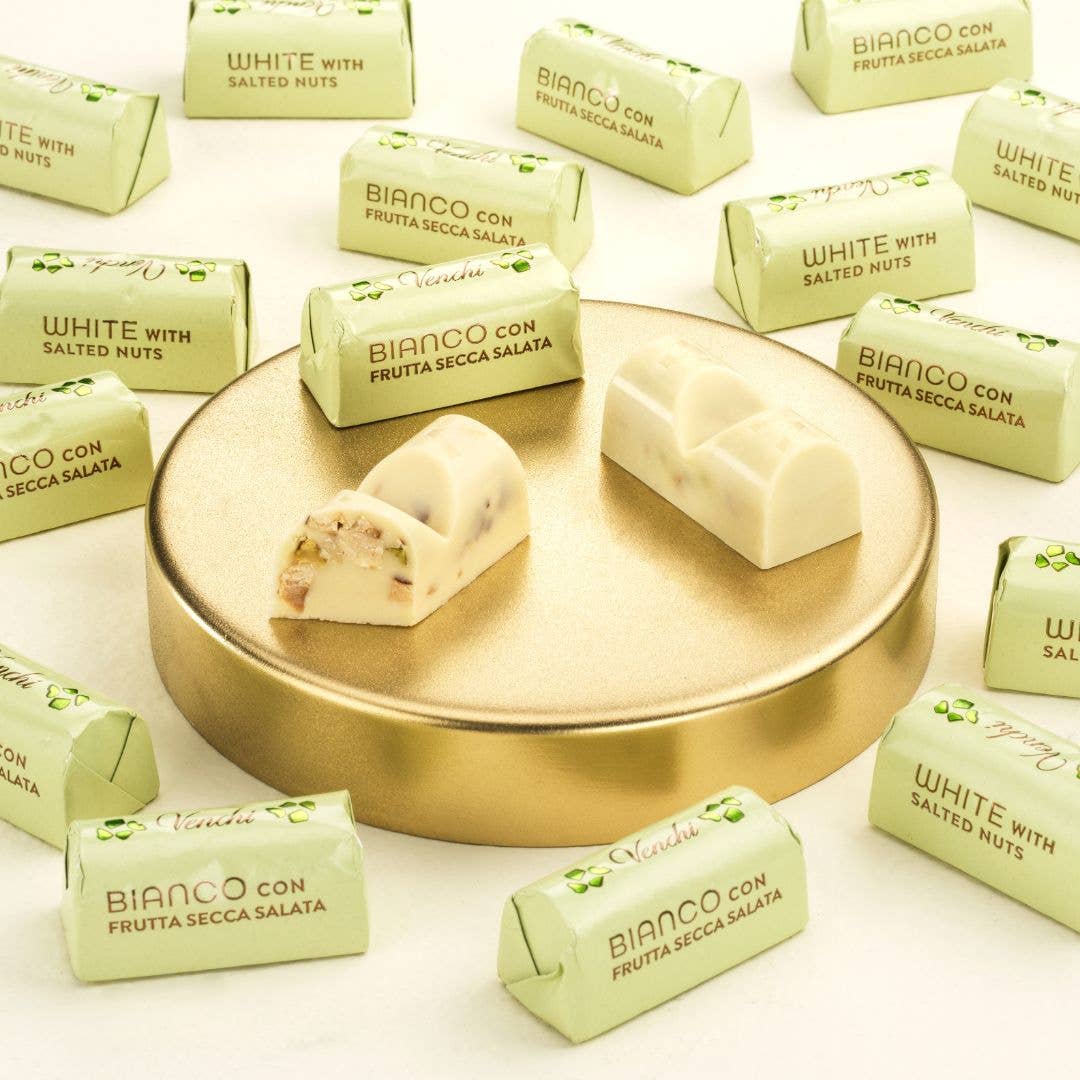 Salted Mixed Nuts & White Chocolate Ingots - Italian Gourmet