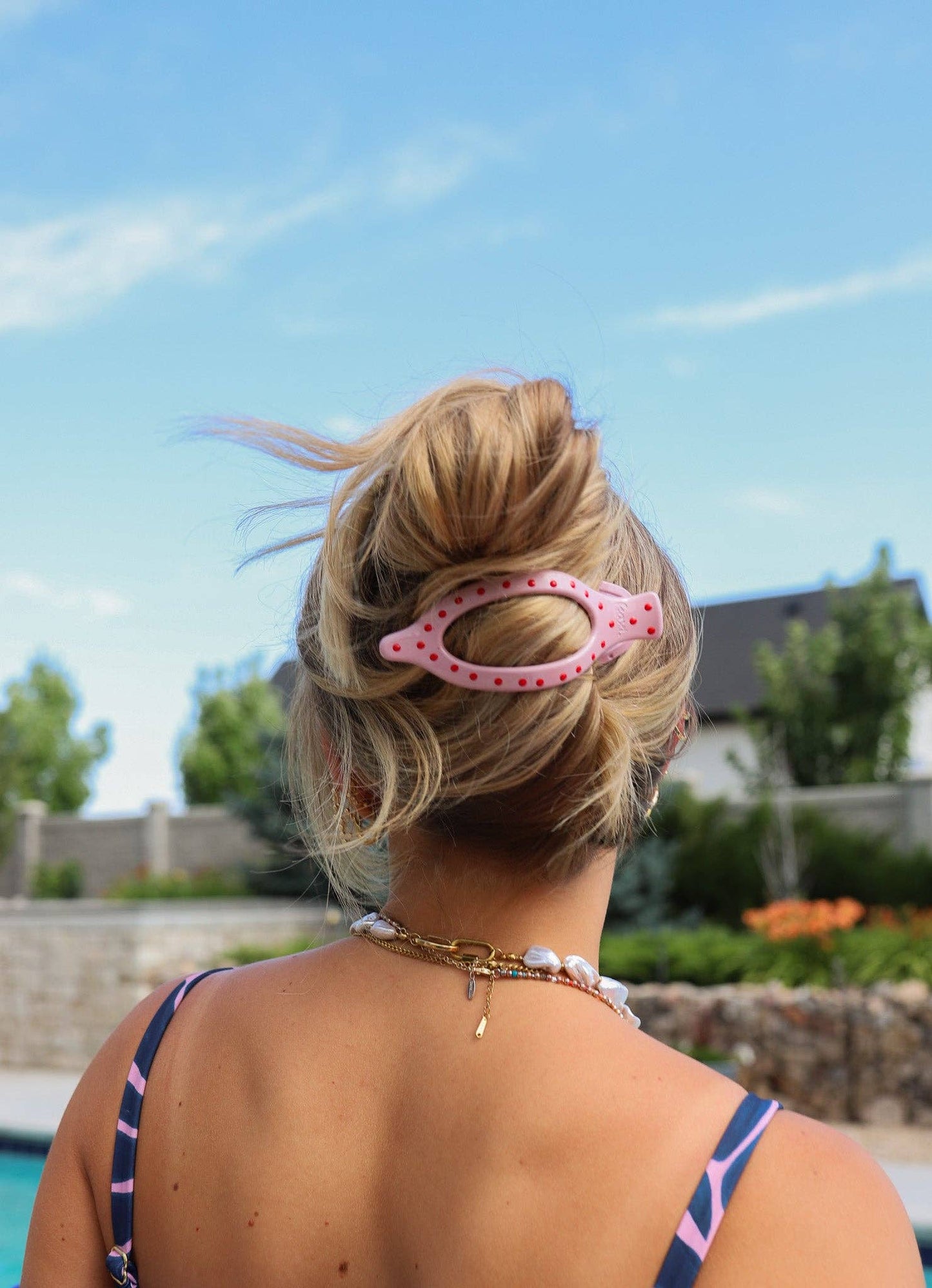 Polka Dot Yellow Flat Claw