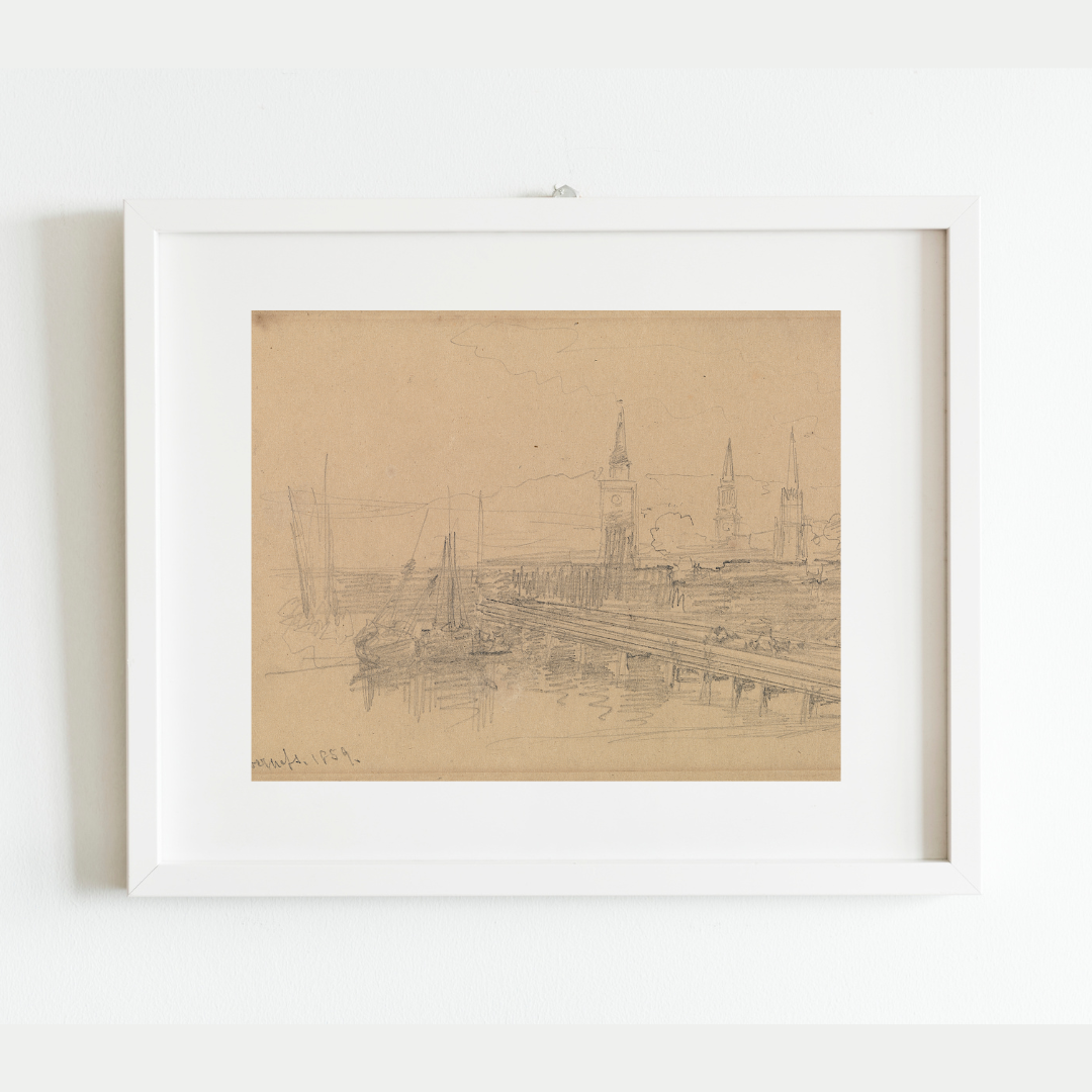 Inverness, Scotland 19th Century Antique Art Print
