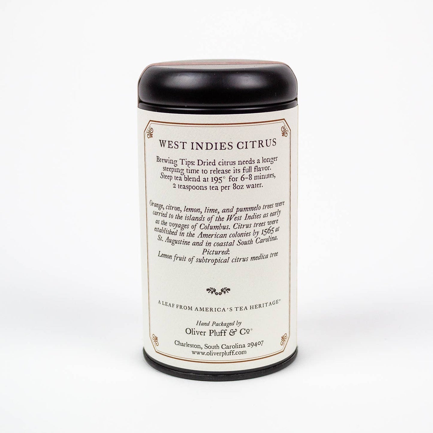 West Indies Citrus - 20 Teabags in Signature Tea Tin