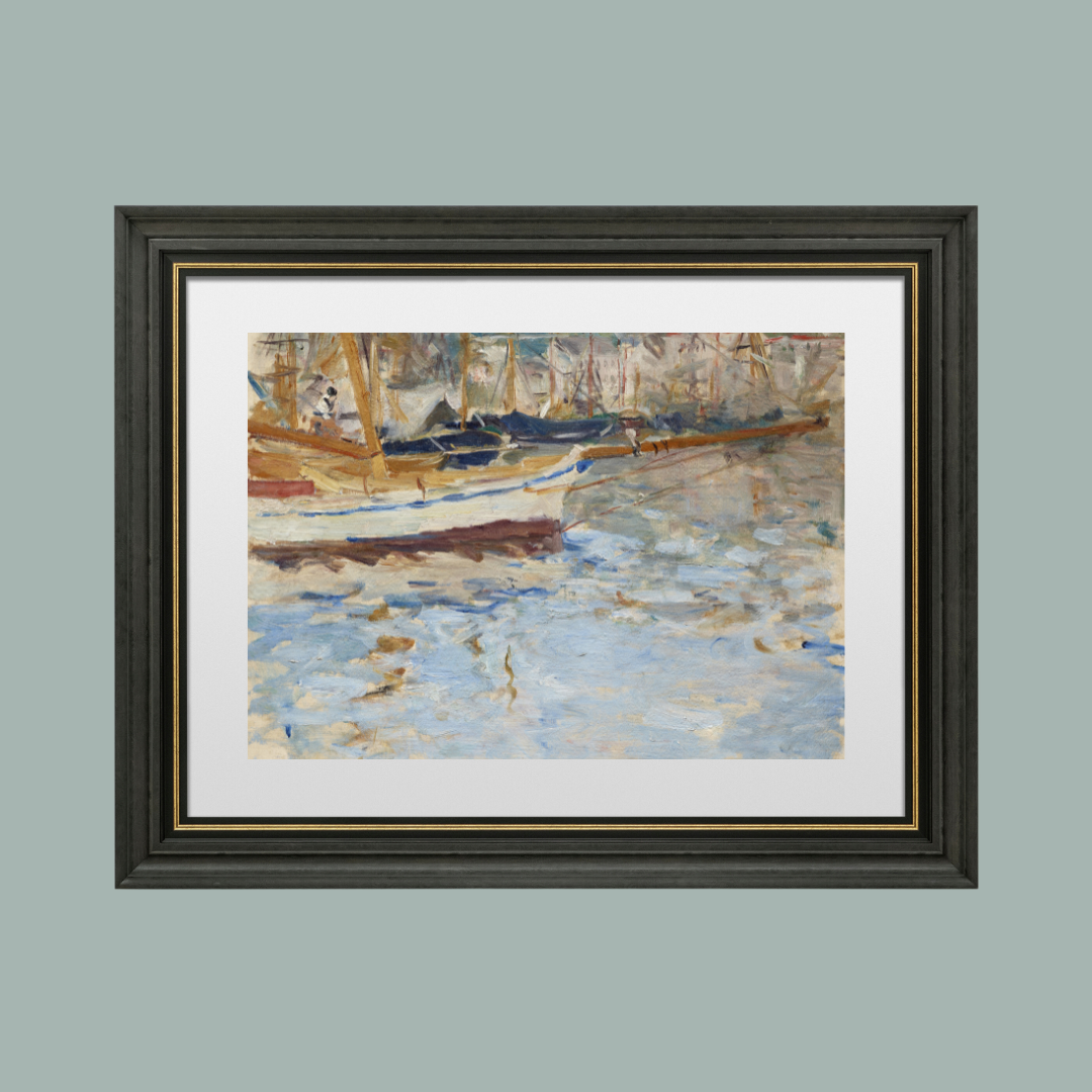 "The Port of Nice" by Berthe Morisot Print