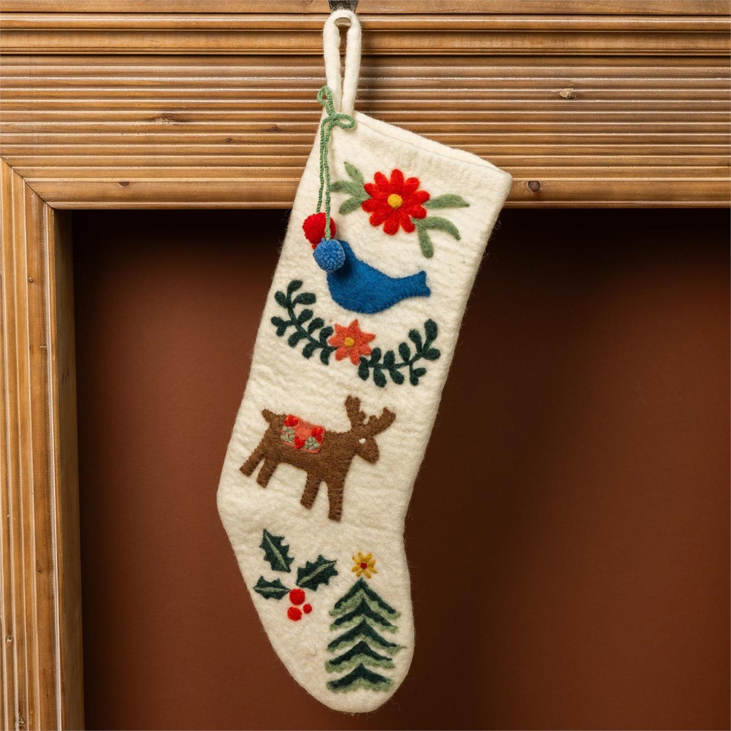Wool Holiday Stocking