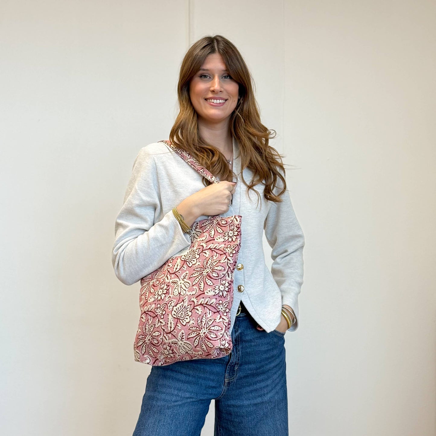 Zippered Bag in Miami - Medium