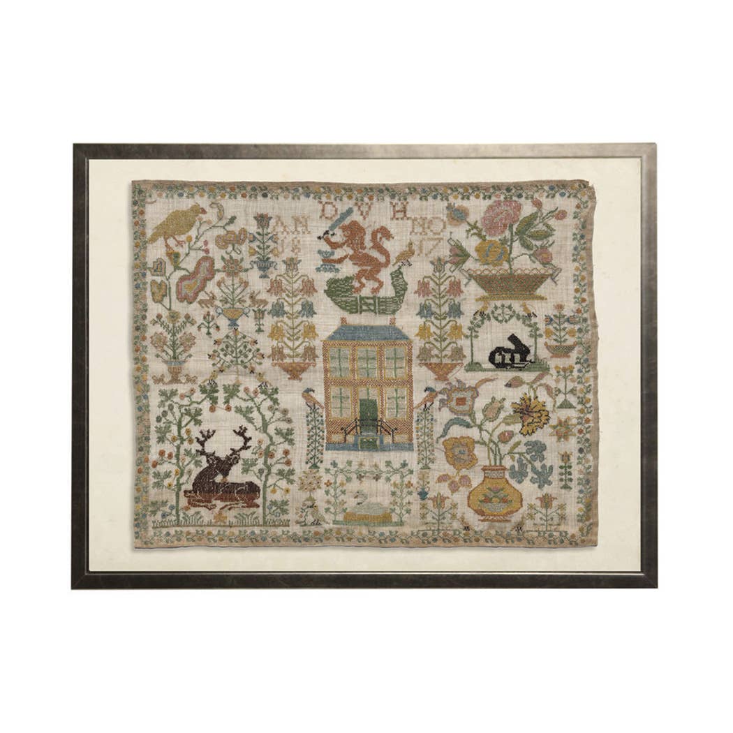 Vintage sampler reproduction created in 1817