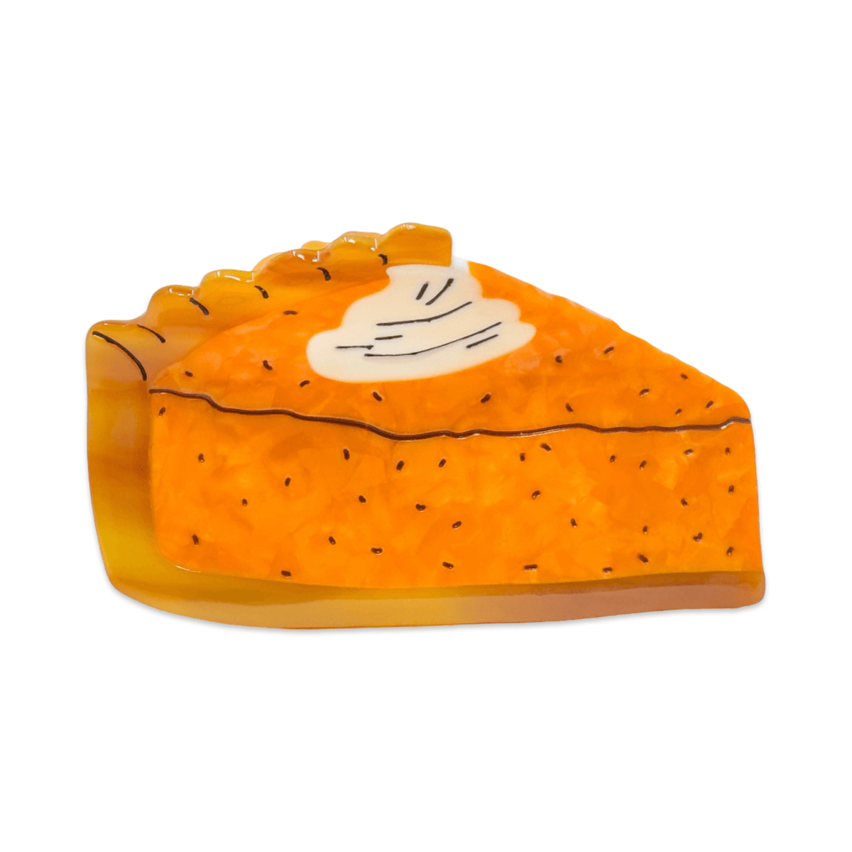 Large Pumpkin Pie Hair Claw Clip