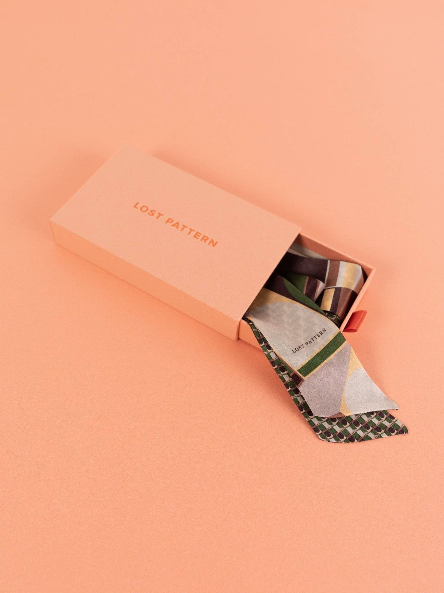 "Modular" Silk Skinny Scarf