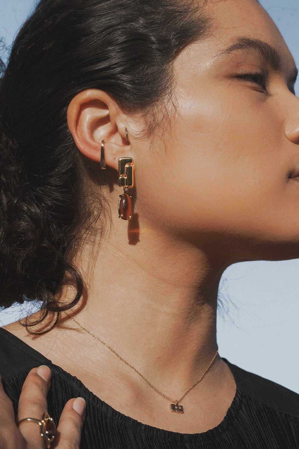 Belden Earrings - Brown