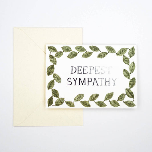 Deepest Sympathy, foiled card