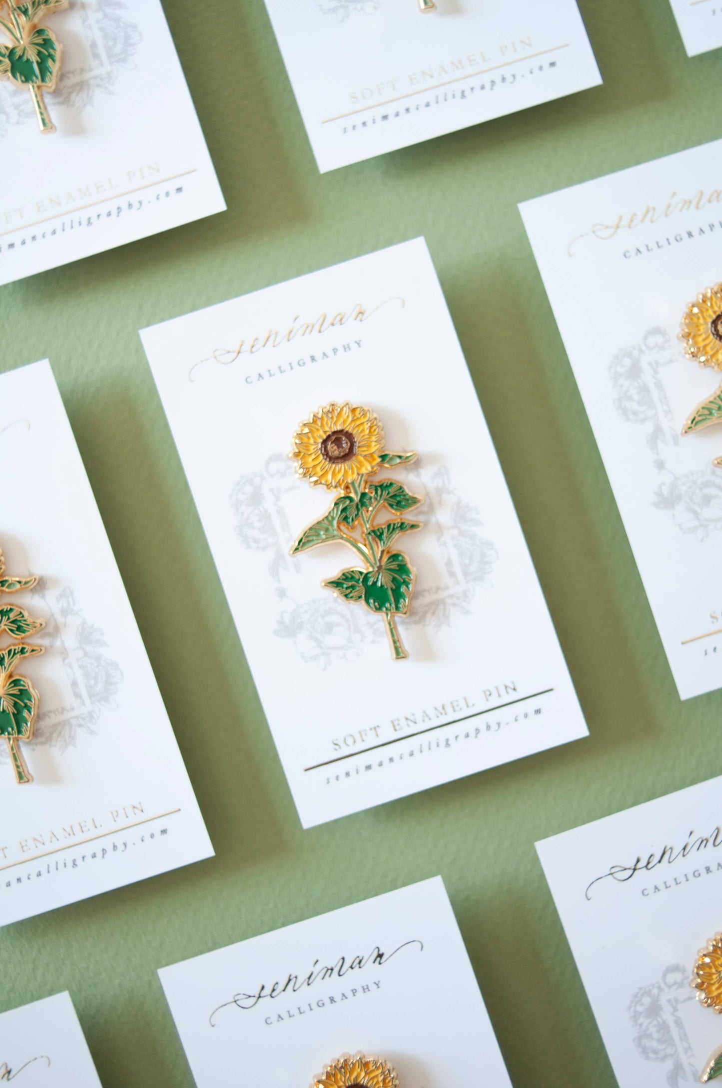 Sunflower Enamel Pin