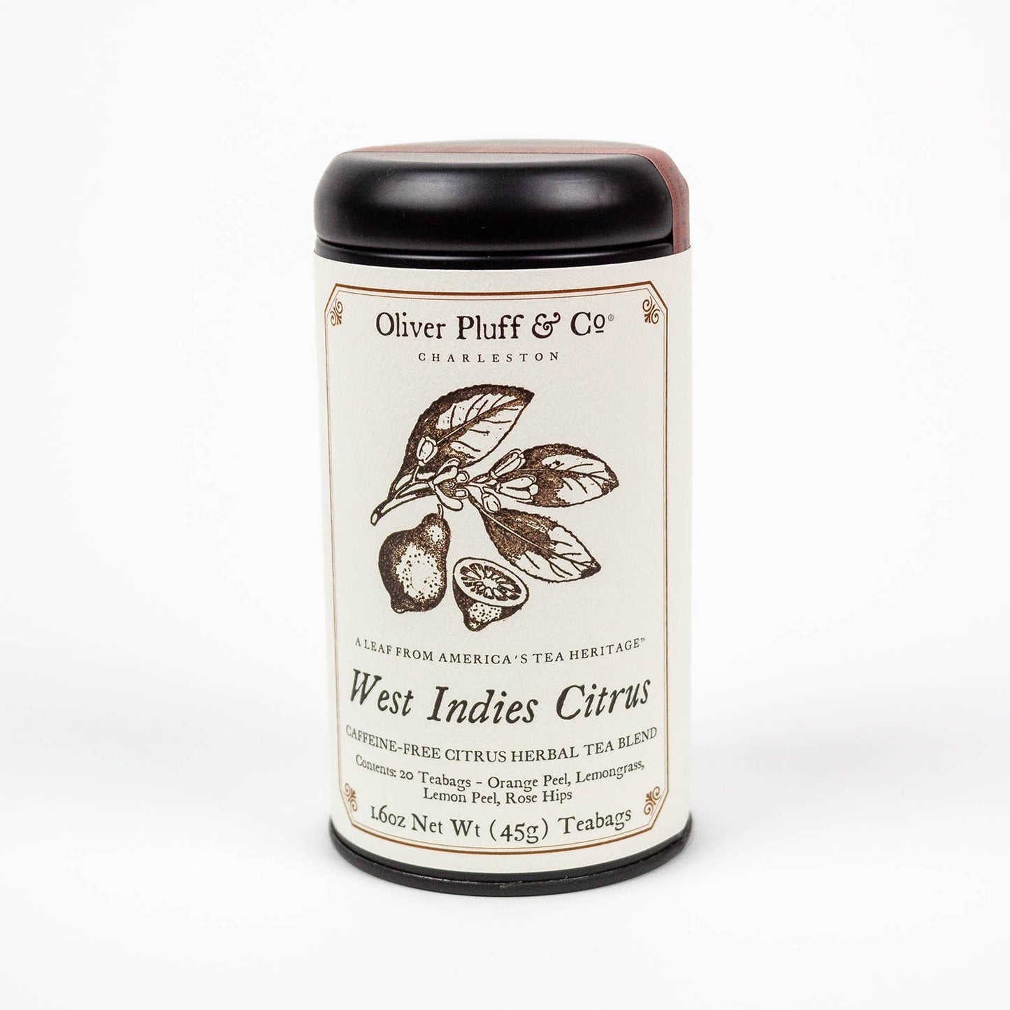 West Indies Citrus - 20 Teabags in Signature Tea Tin