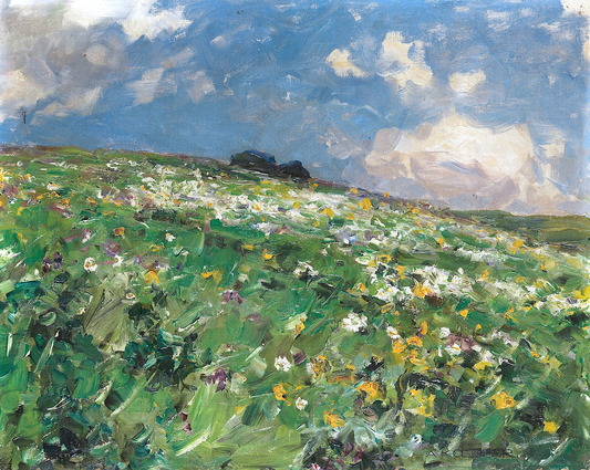 Summer Meadow Antique Art Print