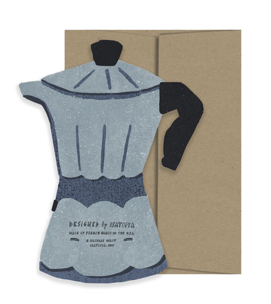 Espresso  Die Cut Card