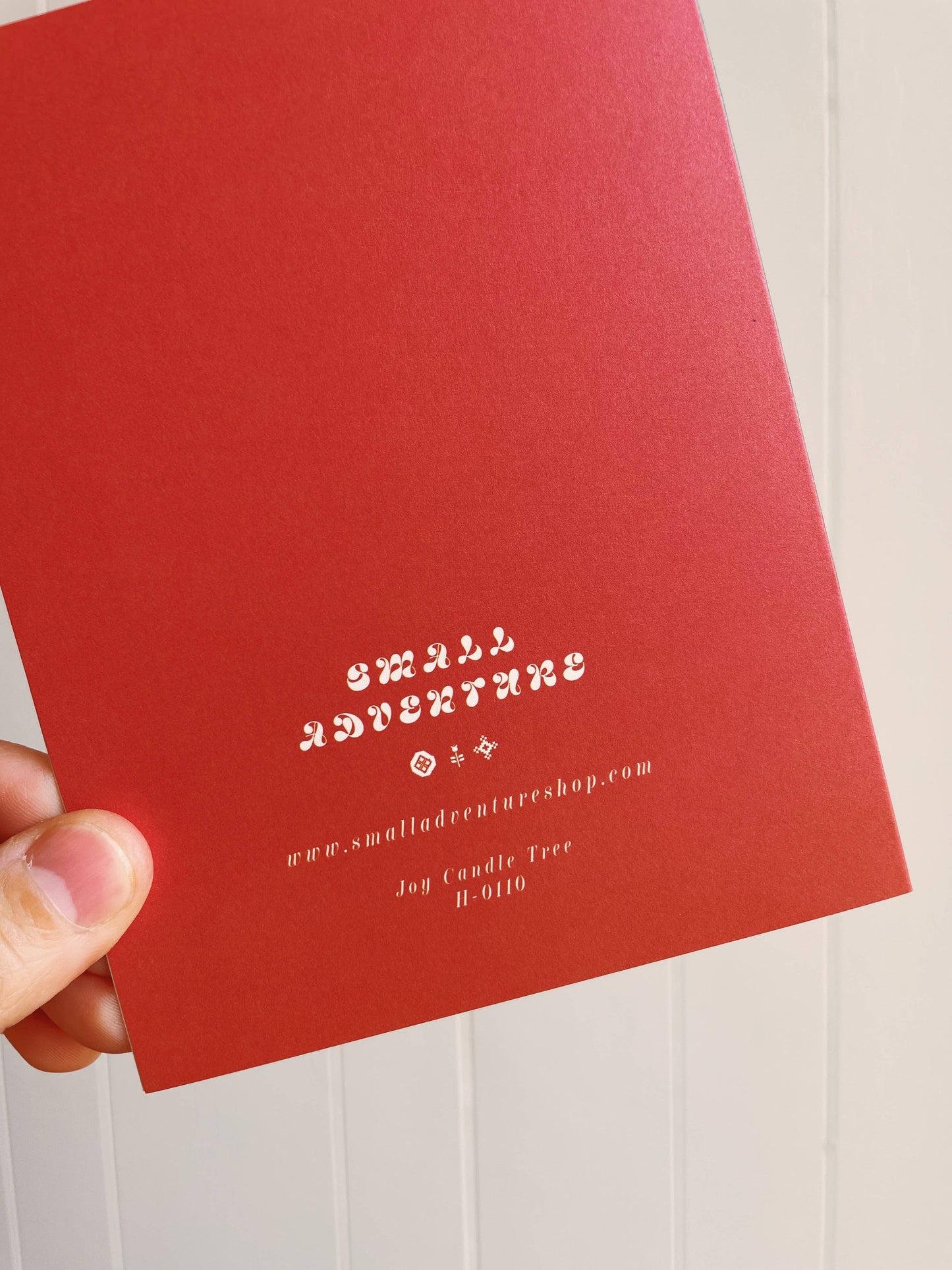 Joy Candle Tree Card