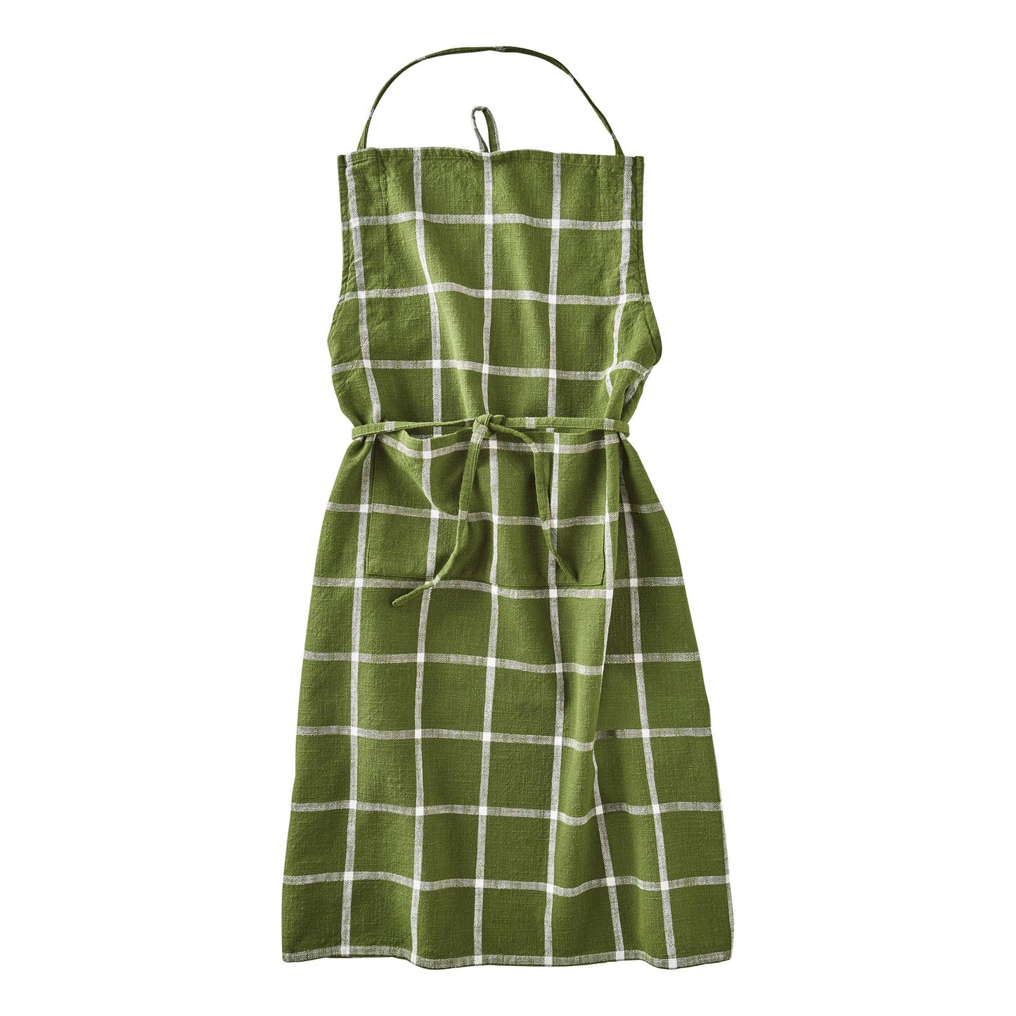 Tag Classic Check Slub Apron - Foliage