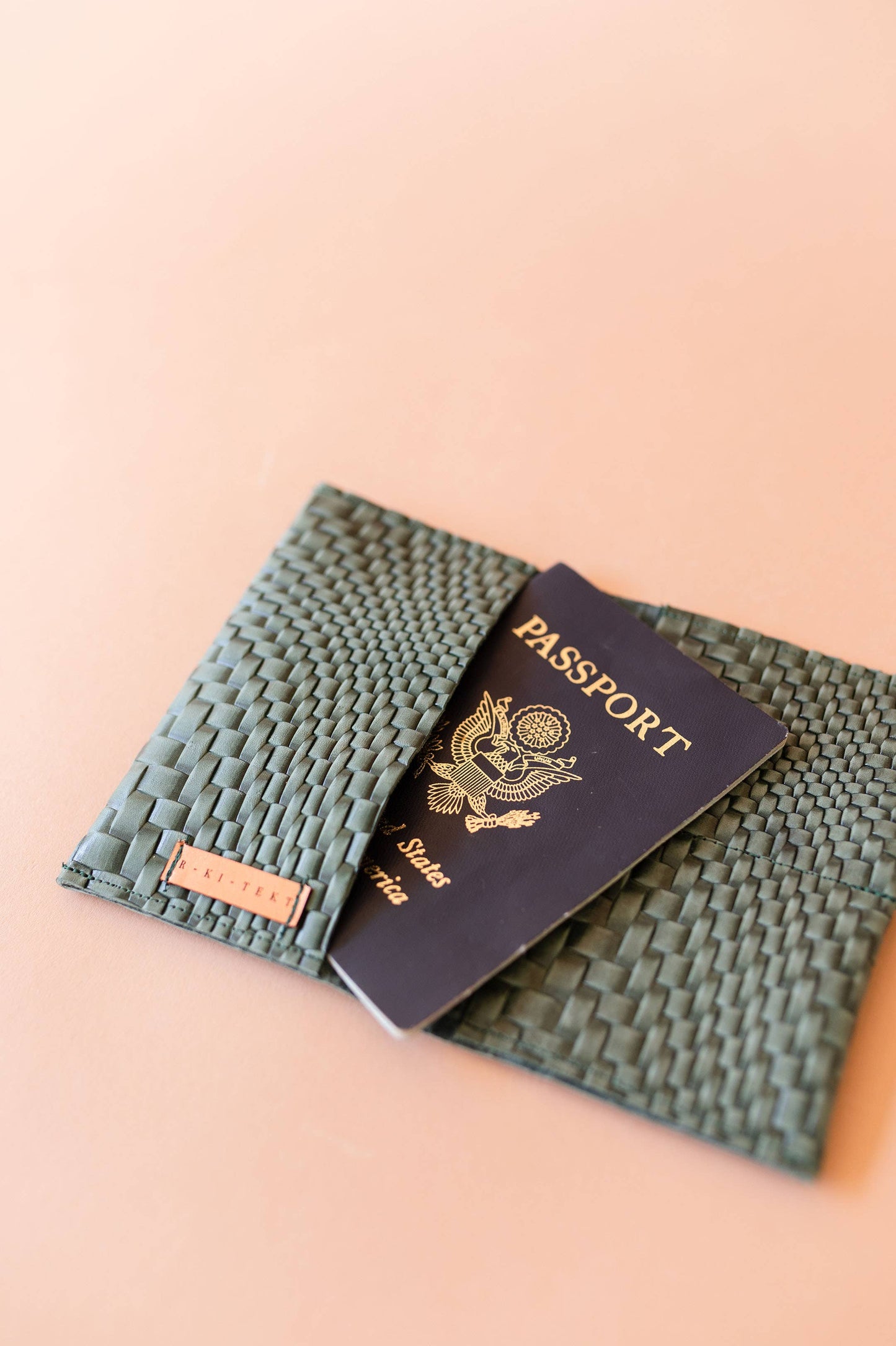 Woven Leather Passport Cover - 3 colors