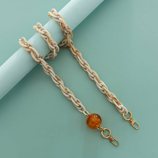 Acrylic Large Lantern Beads Bag Chain - 3 colors