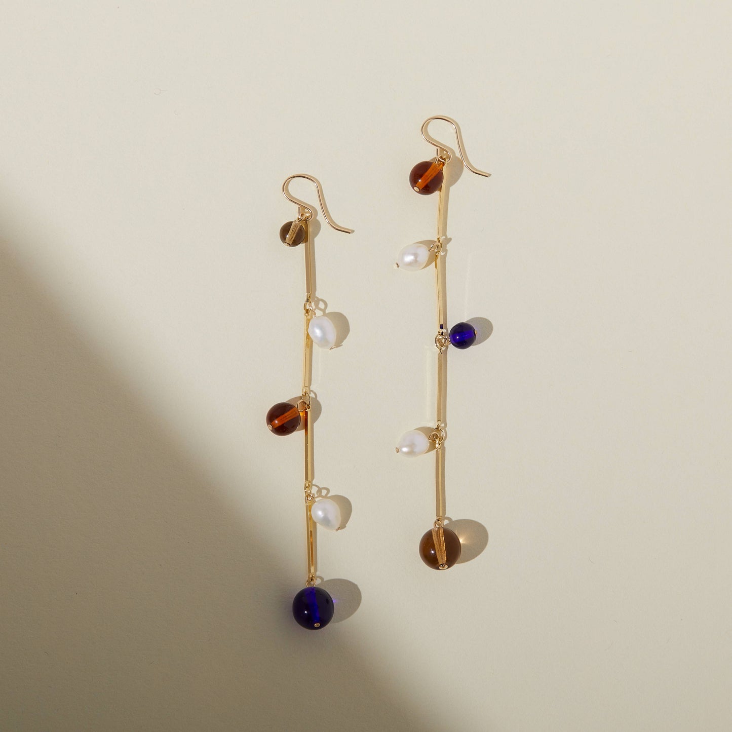 Fête Earrings - 4" Blue
