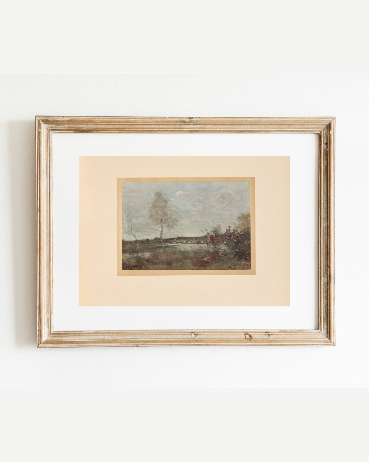 French Landscape I Antique Art Print