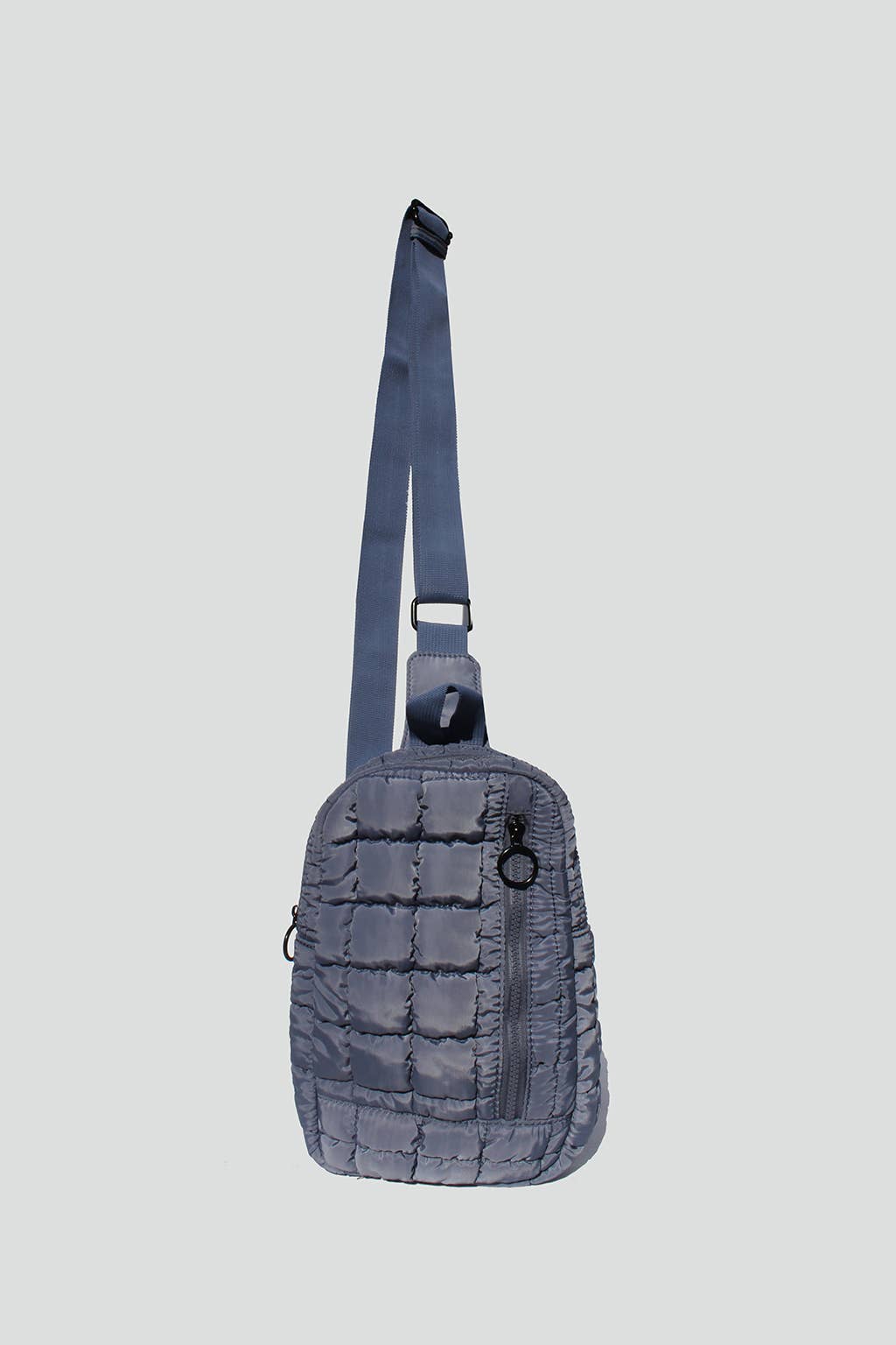 Nevaeh Nylon Quilted Sling Bag: Wash Sage