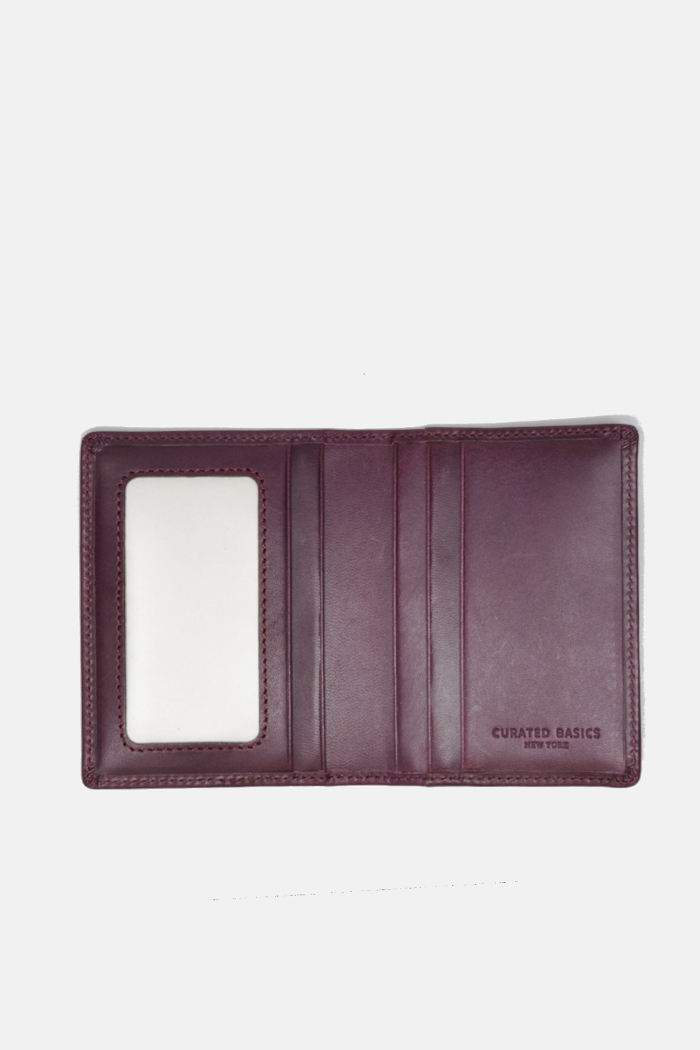 Slim Bi-fold Wallet: Purple / Green