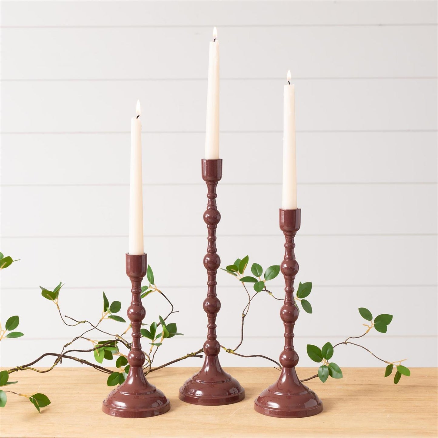 Maroon Taper Holder - 3 Sizes