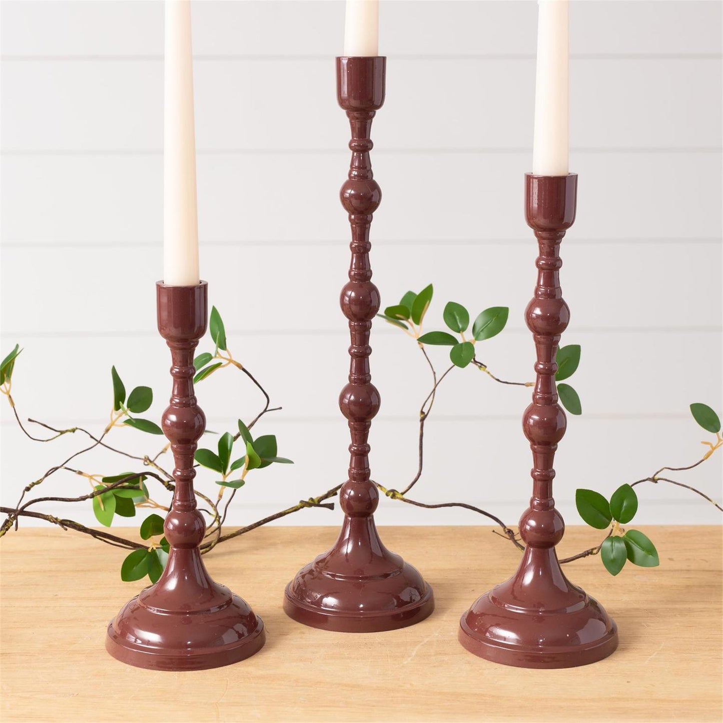 Maroon Taper Holder - 3 Sizes