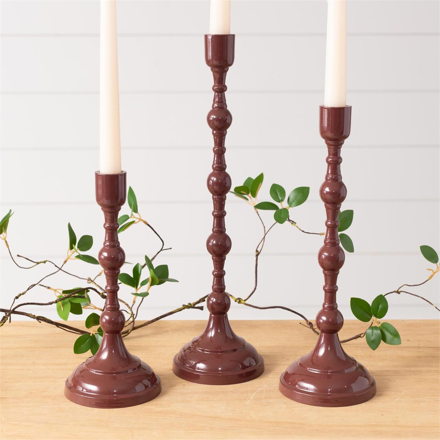 Maroon Taper Holder - 3 Sizes