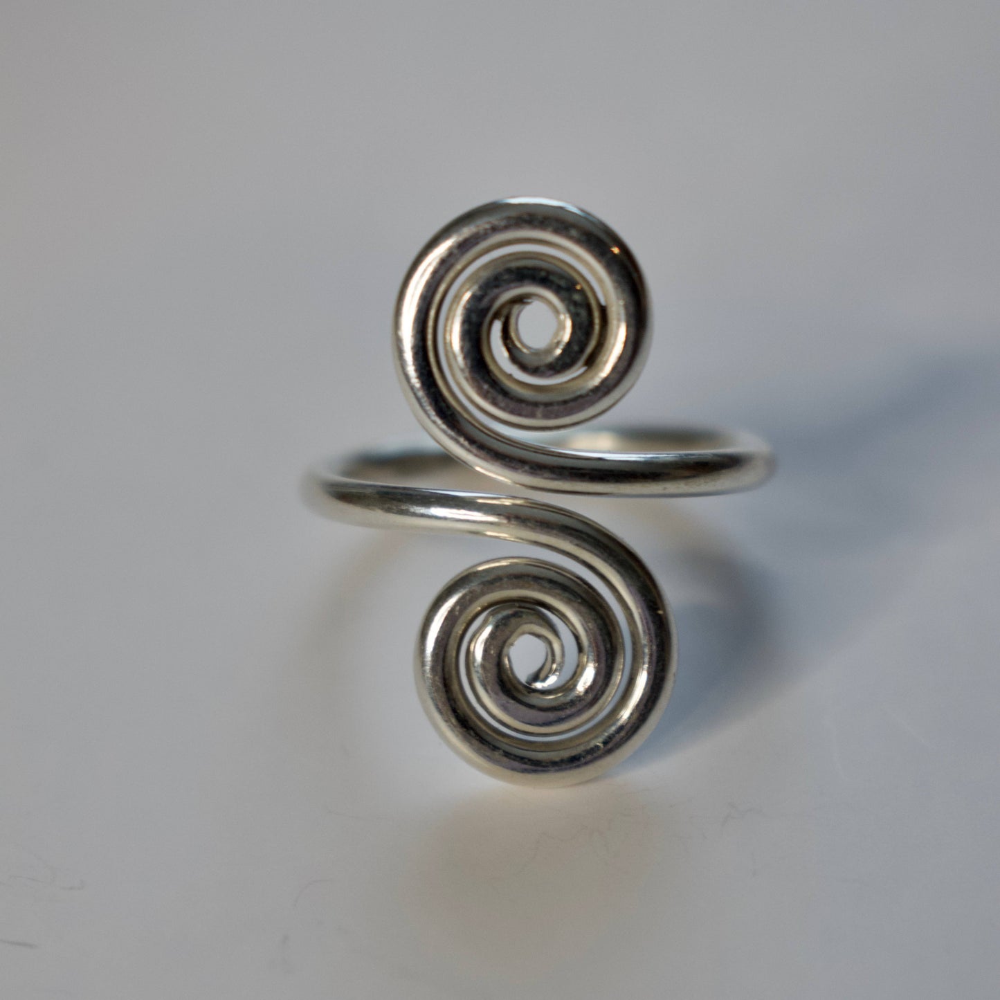 Sterling Silver Double Wave Ring