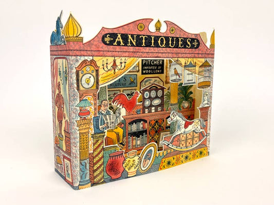 Antiques Shop 3D Card - Emily Sutton