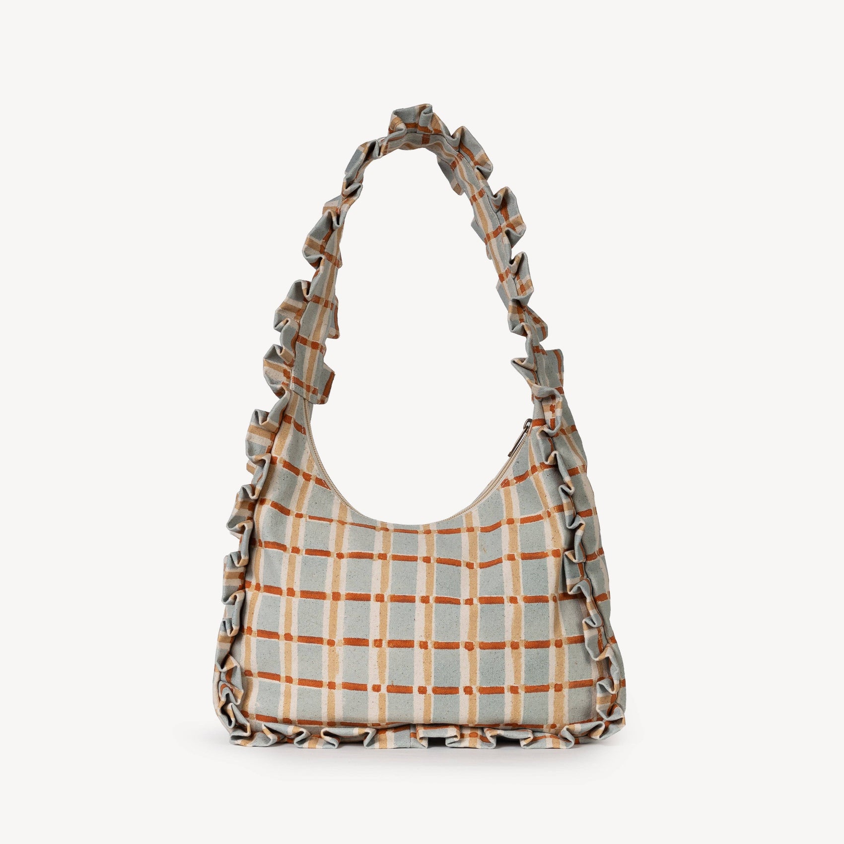 Momo Shoulder Bag - Powder Plaid