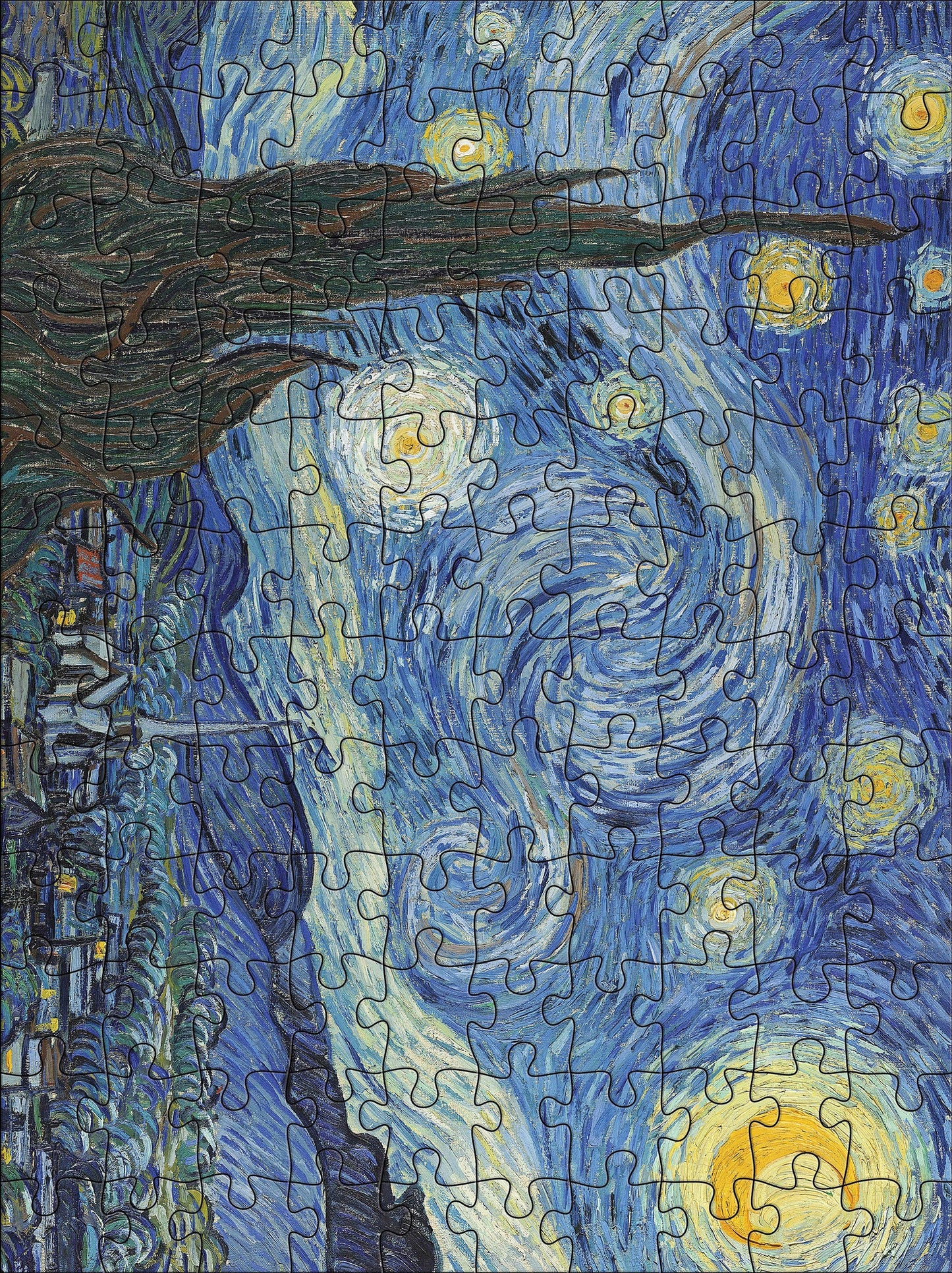 Vincent van Gogh 120-Piece Double-Sided Jigsaw Puzzle Set